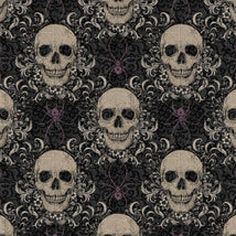 Darkly Enchanted-Mansion Windows w/Spooky Silhouette Charcoal 4794-98