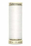 Sew-all Polyester All Purpose Thread 100m/109yds - Nu White 100M-020