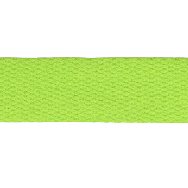 1" Cotton Webbing-Lime Green 106-25-016