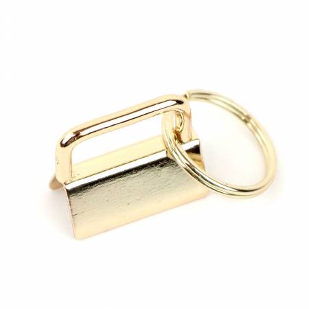 Two Key Fobs 1" Gold - STS212G