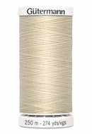 Sew-all Polyester All Purpose Thread 250m/273yds - Bone 250M-030