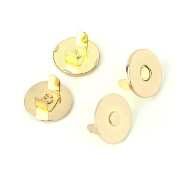 Thin Extra Strong Magnetic Snaps 1/2" Gold 2pcs STS175G