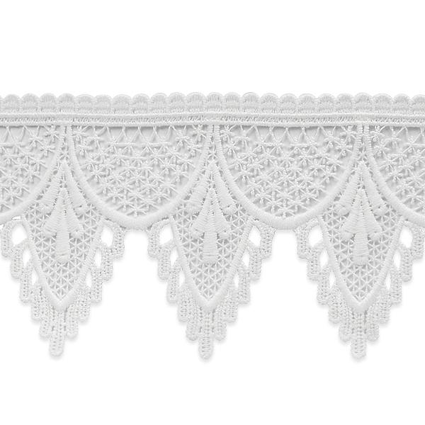 Scallop Emb Lace Trim 3-1/2" White IR8063WH