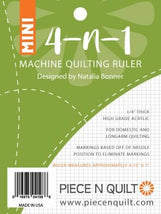 4-N-1 Mini Machine Quilting Ruler 4IN1MINIRULER