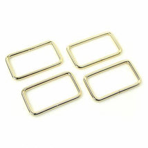 4 Rectangle Rings 1.5"Gold