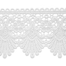 Swirl & Flower Lace Trim 3-3/4" White IR8069WH