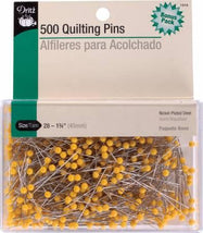 Bohin 26702 Yellow Head Quilting Pin Size 28 - 1 3/4in 80ct
