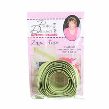 3 yds Reversible Coil Zipper Tape w/8 Slides-Lime ENR-L