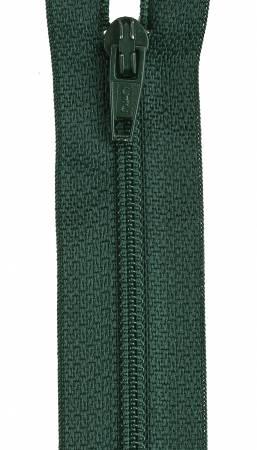 All-Purpose Polyester Coil Zipper 12in Forest Green - F7212-061A