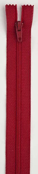 All-Purpose Polyester Coil Zipper 12in Red - F7212-128