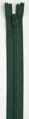 All-Purpose Polyester Coil Zipper 14in Forest Green - F7214-061A