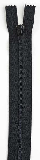 All-Purpose Polyester Coil Zipper 16in Black - F7216-BLK