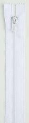 All-Purpose Polyester Coil Zipper 18in White - F7218-WHT