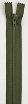 All-Purpose Polyester Coil Zipper 22in Spinach - F7222-291A
