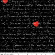 All My Heart-Love Letters Black C14139-BLACK