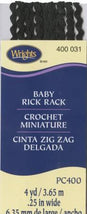 Baby Rick Rack Black 117400031