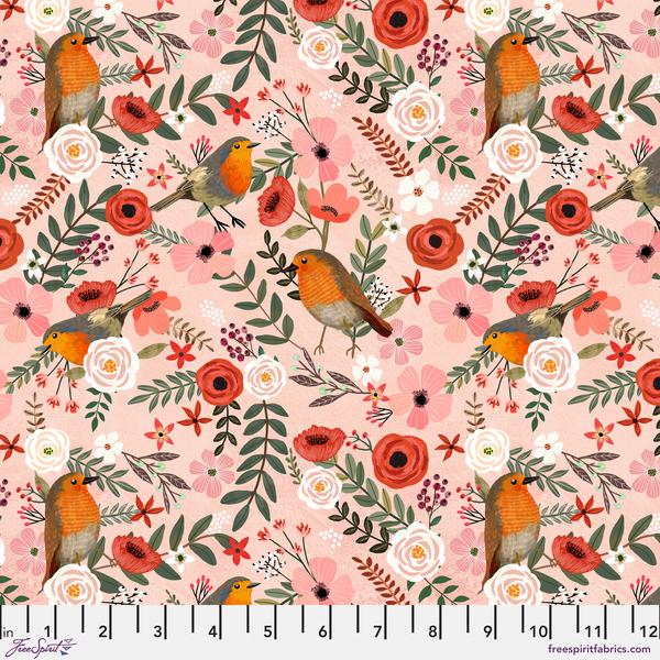 Bird Garden-Lovely Robins Pink PWMC060.XPINK