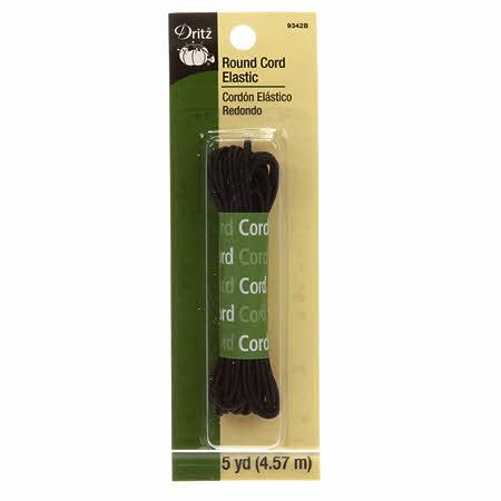 Green 2mm Round Elastic Cord (5yds)