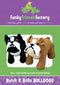 Butch & Bella Bulldogs Pattern 13in  Stuffed Soft Toy - FF3876