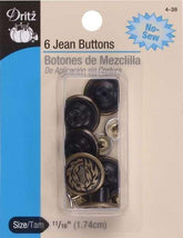 Buttons Jean Antique Brass - 11/16in 4-38