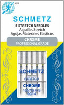 Chrome Stretch Schmetz Needle 5 ct, Size 90/14 - 4013