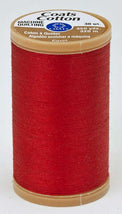 Coats Cotton Machine QuiltingThread 350 yds Red S9752250