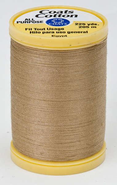 Coats Cotton Sewing Thread 225yds Camel - S9708230
