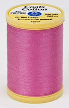 Coats Cotton Sewing Thread 225yds Hot Pink - S9701840