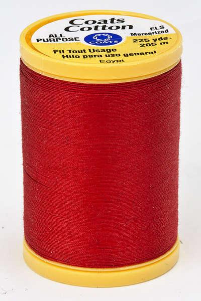 Coats Cotton Sewing Thread 225yds Red - S9702250