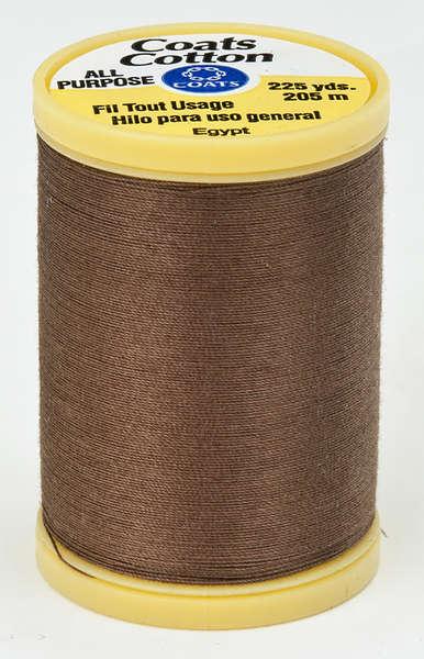 Coats Cotton Sewing Thread 225yds Summer Brown - S9708360