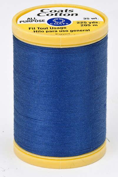 Coats Cotton Sewing Thread 225yds Yale Blue - S9704470