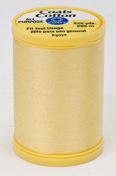 Coats Cotton Sewing Thread 225yds Yellow - S9707330