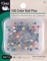 Color Ball Pins (100ct) 44D