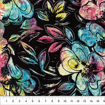 Color Me Banyan-Batik Blooms Turquoise 83038-62