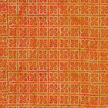 Copper Patina-Square Floral Orange Cheddar 112341270