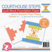 Courthouse Steps 6in Quilt Block Foundation Paper ISE-764