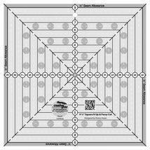 Creative Grids 9-1/2in Square It Up or Fussy Cut Square Quilt Ruler - CGRSQ9