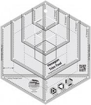 Creative Grids Hexagon Trim Tool Quilt Ruler - CGRJAW4