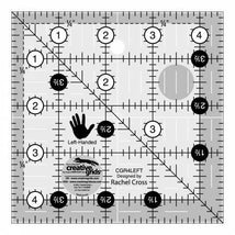 Creative Grids Left Handed Quilt Ruler 4-1/2in Square CGR4LEFT