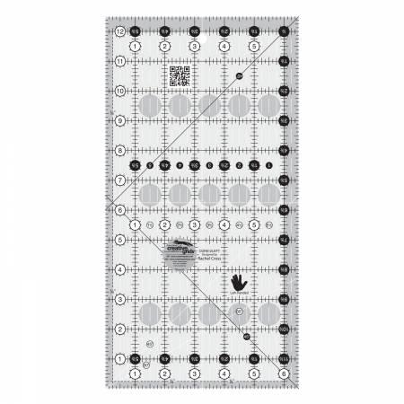 Creative Grids Left Handed Quilt Ruler 6-1/2in x 12-1/2in CGR612LEFT