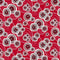 Crimson Garden-Circles In Circles Red 1204-88
