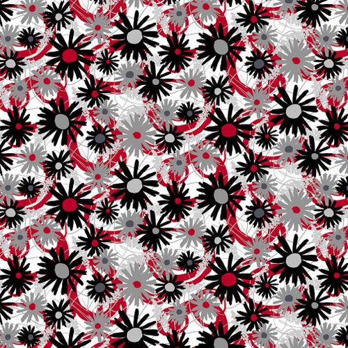 Crimson Garden-Fancy Daisies Multi 1198-89