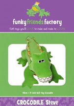 Crocodile Steve Pattern - 17in Stuffed Soft Toy - FF3937