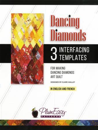 Dancing Diamonds Interfacing Template 3-pack PEP-215