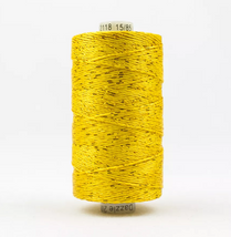 Dazzle 8wt Metallic Thread 183m-Sunny Yellow DZ-2118