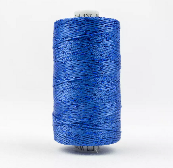 Dazzle 8wt Metallic Thread 183m-True Blue DZ-137