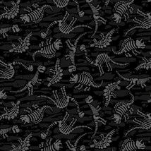 Dino Skeleton Fossils-Black DINO-CD2428-BLACK