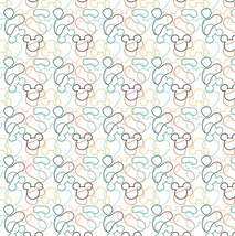 Disney Mickey & Minnie-Mickey Abstract Squiggles White 85271078-01