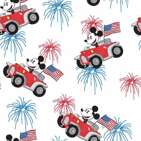 Disney Mickey & Minnie Patriotic Car 75522G550715