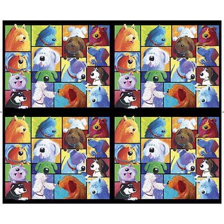 Dog Talk-18" Patches Panel 1649-29530-X